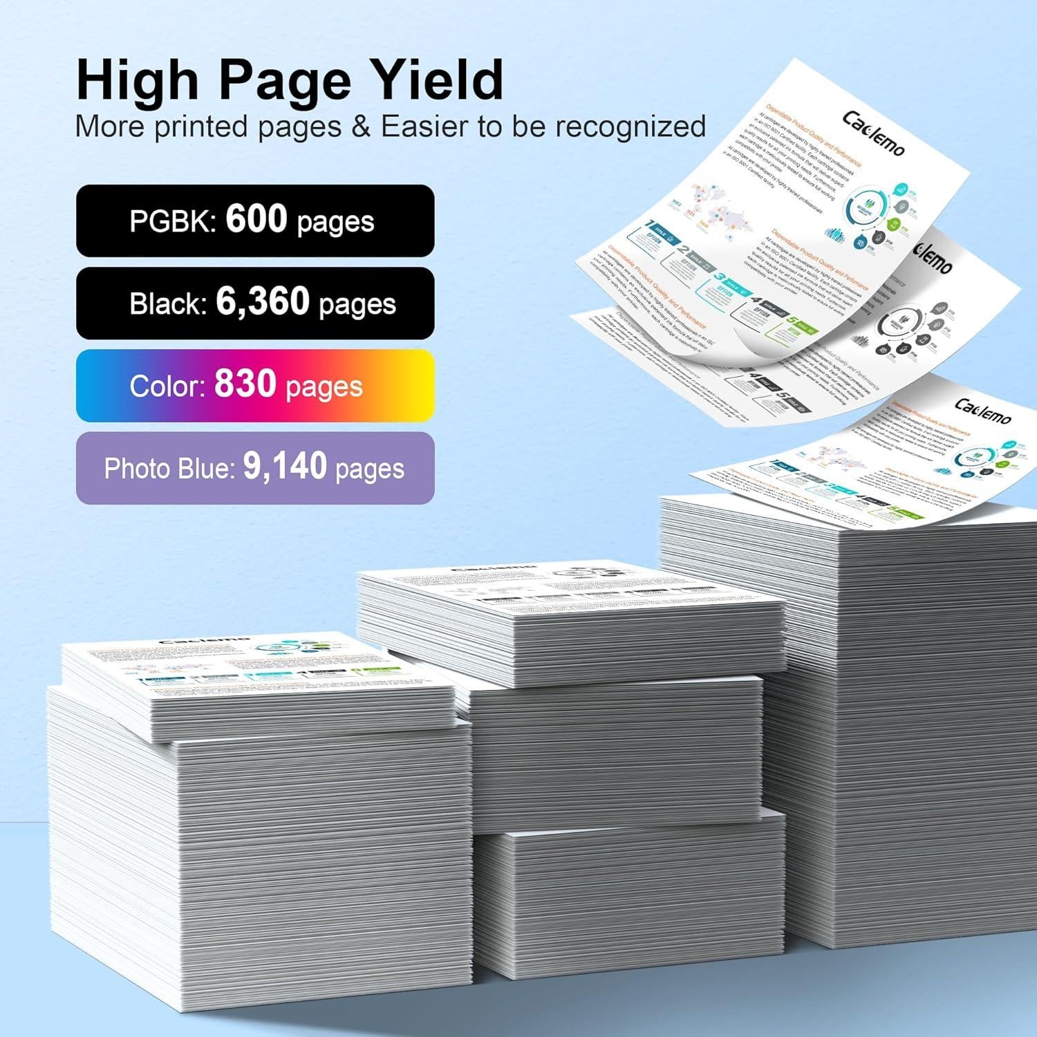 Cartuchos de Tinta Caclemo 280 y 281 XXL Paquete de 6