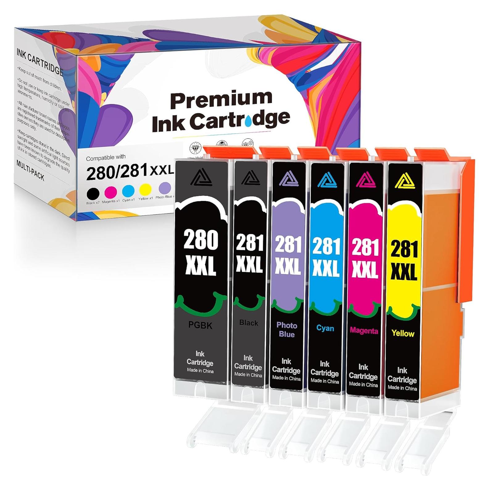 Cartuchos de tinta Gagalay PGI-280XXL compatibles - 6 unidades