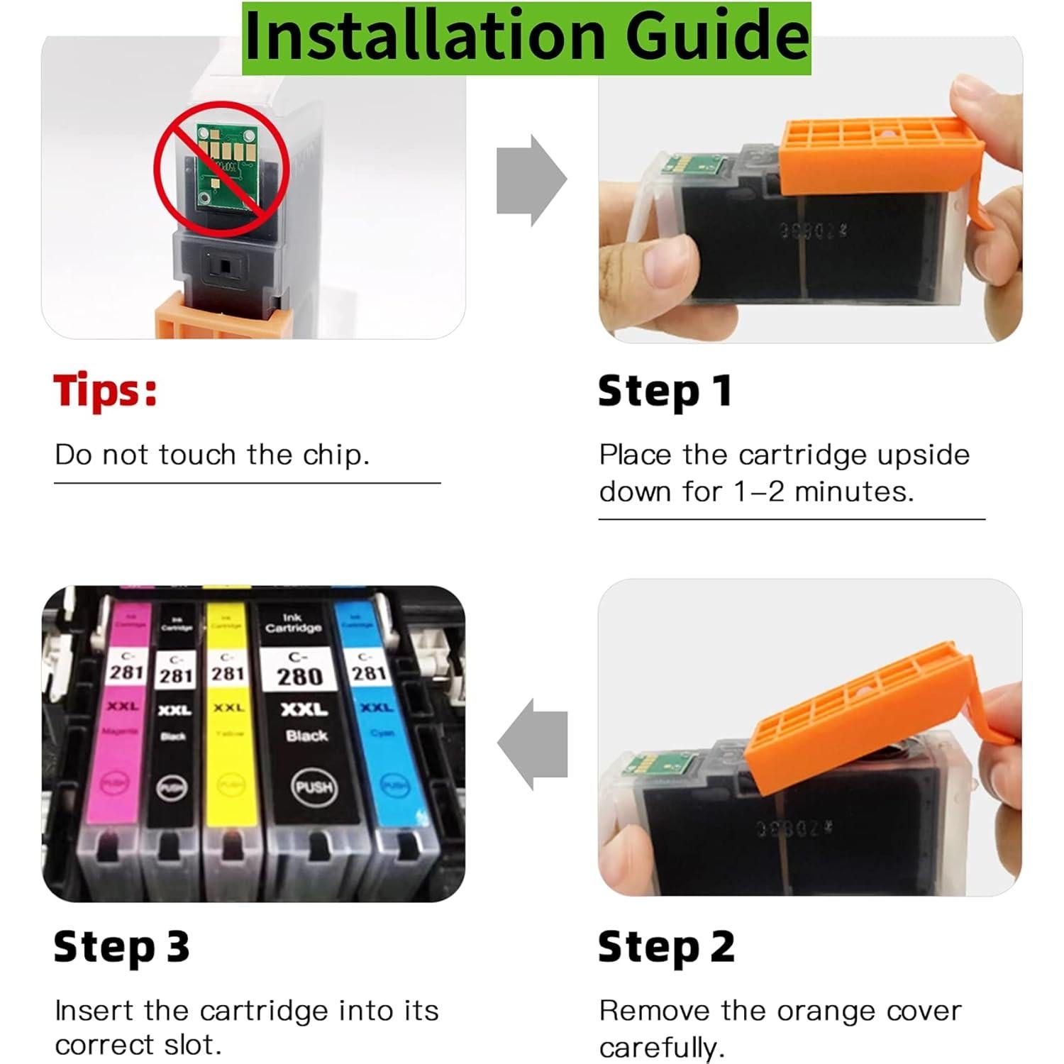 Cartuchos de Tinta F FINDERS&CO CLI-281 XXL Cian Magenta Amarillo