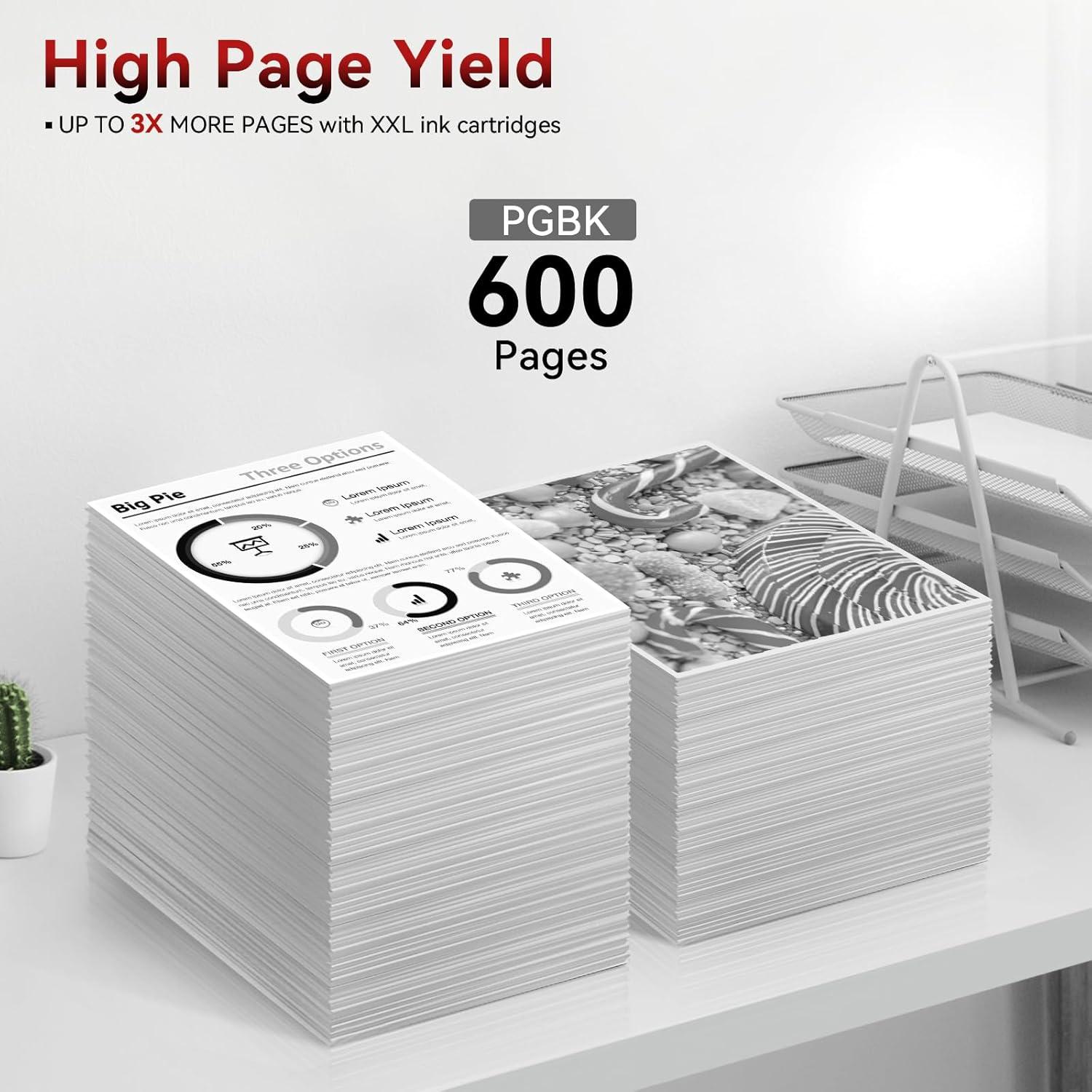 Paquete de 3 Cartuchos de Tinta PGI-280XXL Negro Compatible Canon