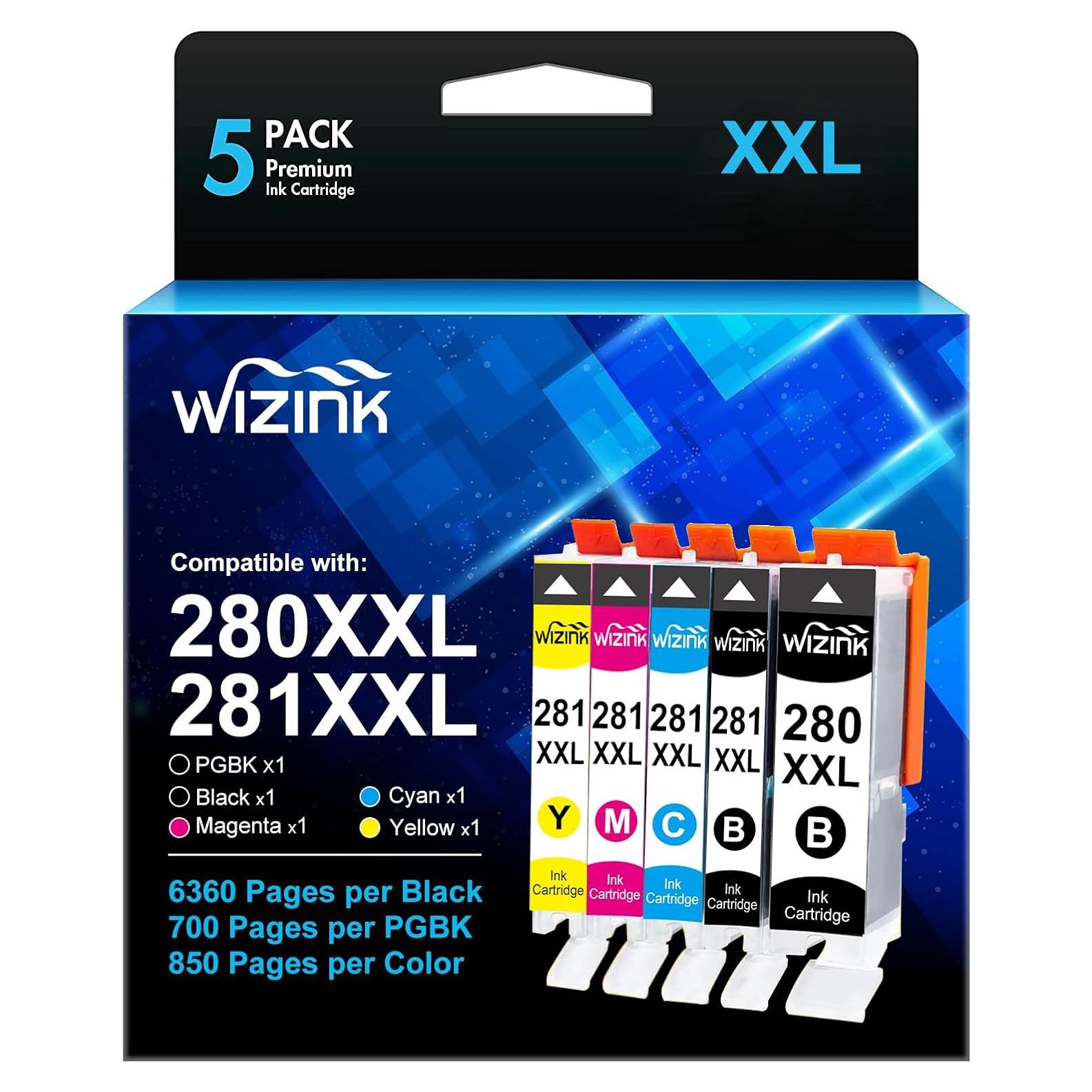 Cartuchos de Tinta Compatible Canon 280 281 XXL Wizink