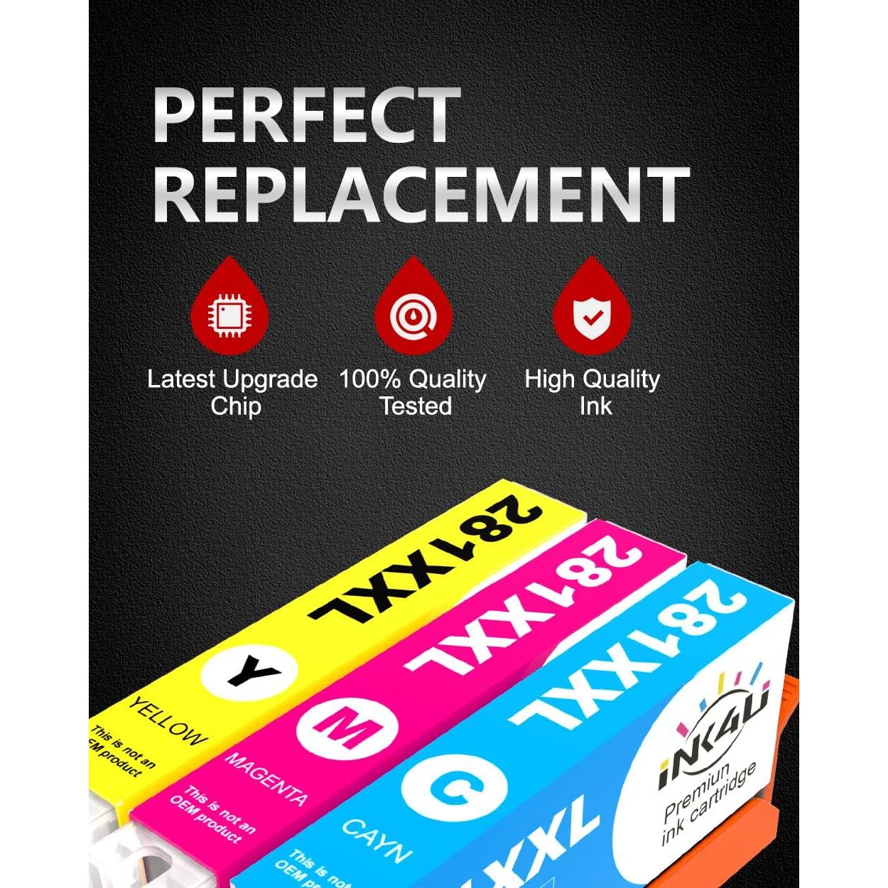 Cartucho de Tinta Compatible Canon 280XXL 281XXL - Paquete de 5