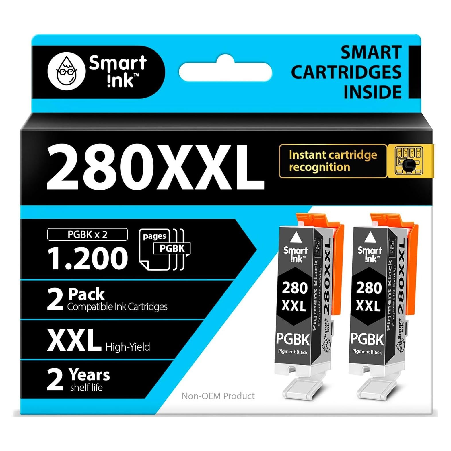 Cartucho de Tinta Compatible Smart Ink 280XXL para Canon - 2 PGBK