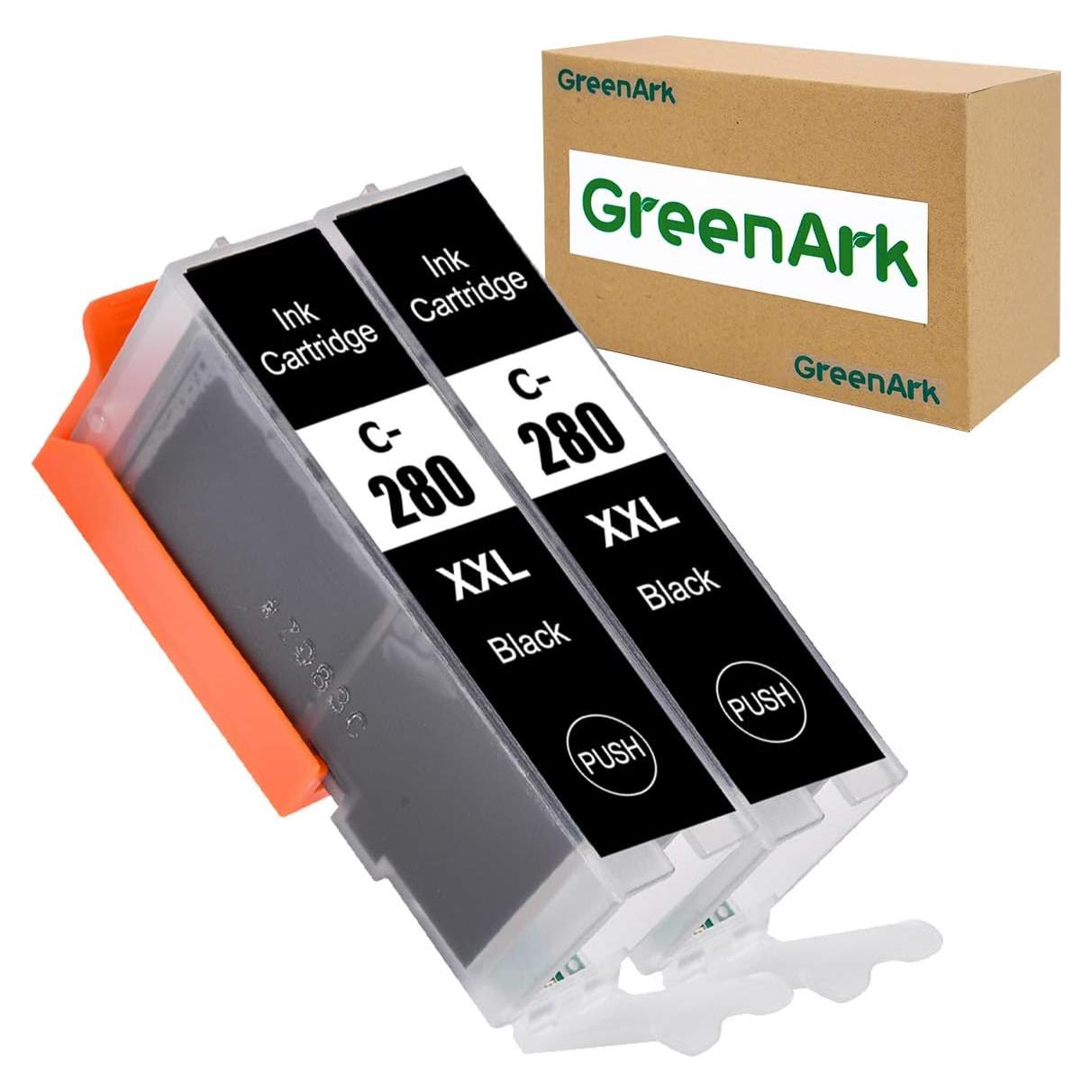 Cartuchos de Tinta Negra Compatibles GreenArk PGI-280XXL (2 Pzs)