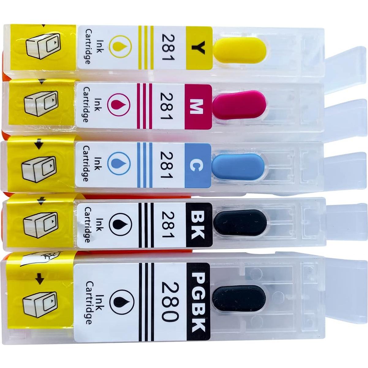 Cartuchos de Tinta Rellenables HEMEI PGI-280XXL CLI-281XXL