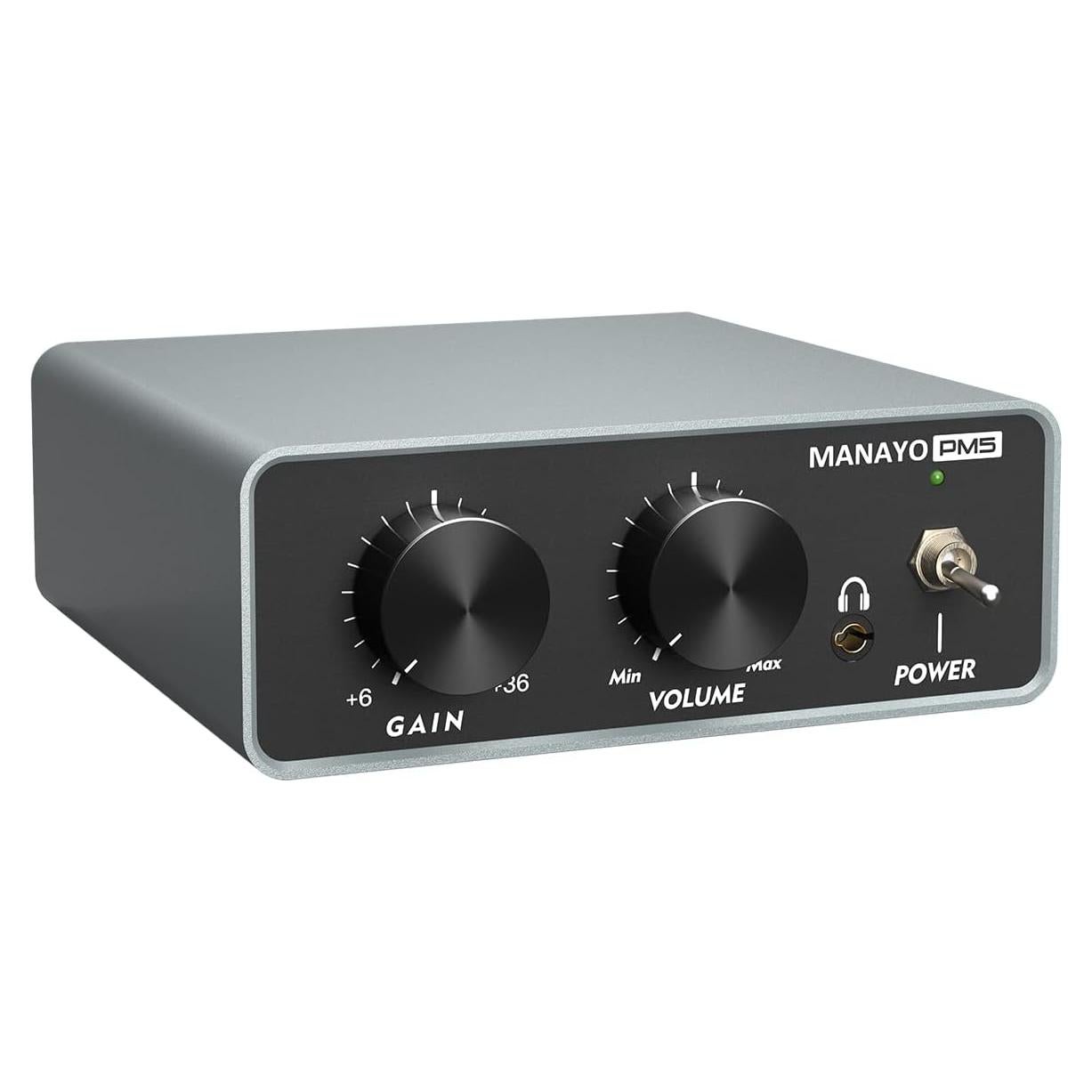 Preamplificador de Fonógrafo MANAYO PM5 con RCA y Auriculares
