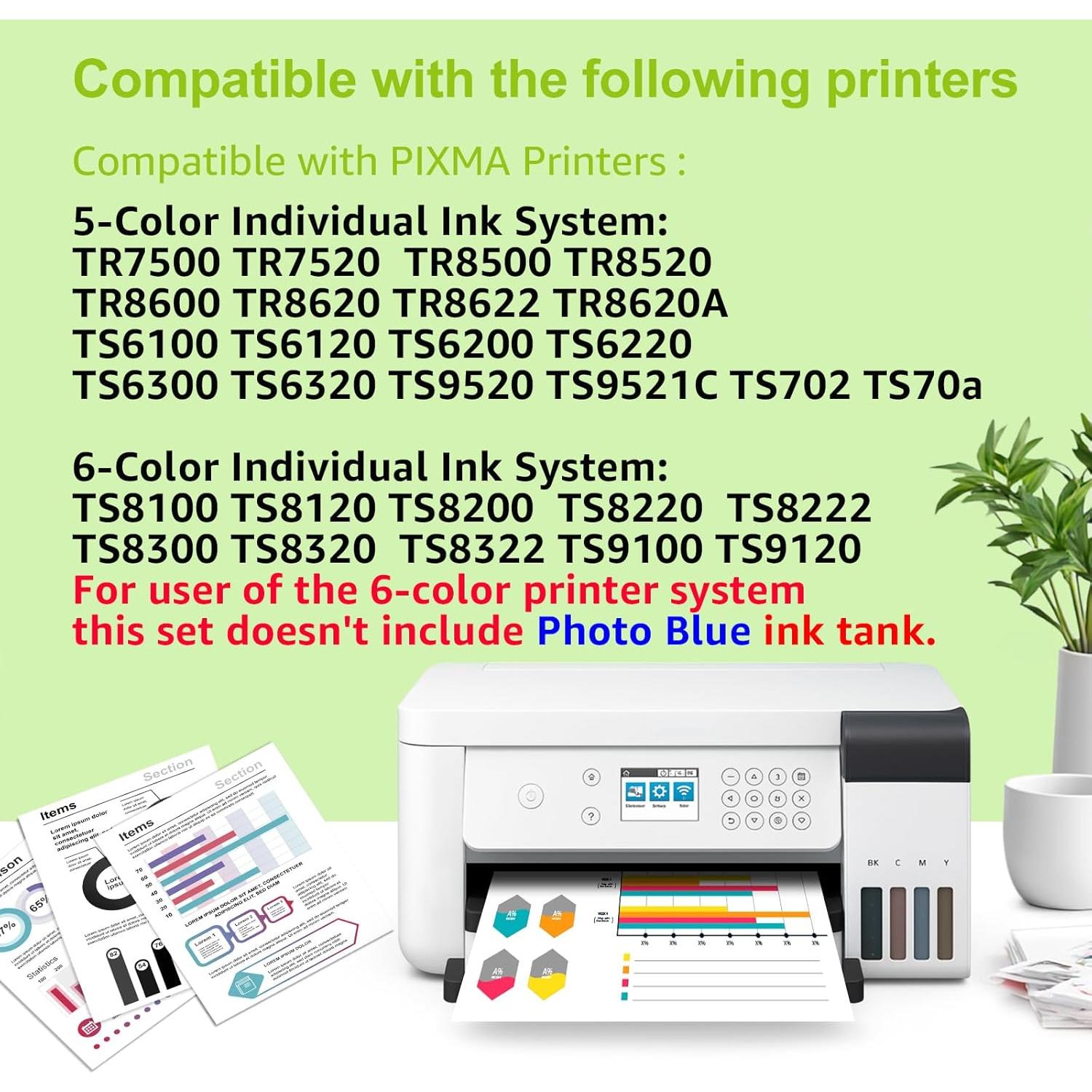 Cartuchos de tinta compatibles Canon 280XXL 281XXL - Paquete de 5