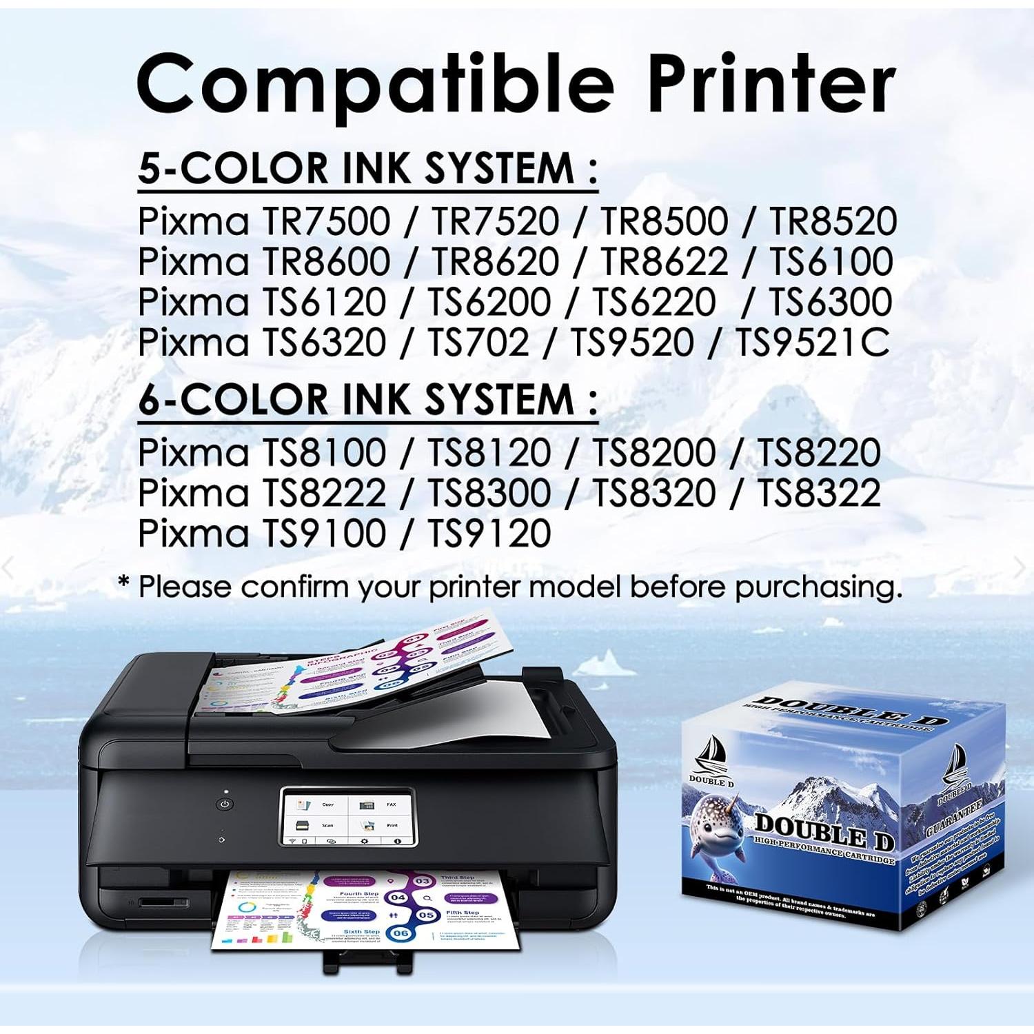 Cartucho de Tinta Compatible Double D 280 PGBK 3 Unidades