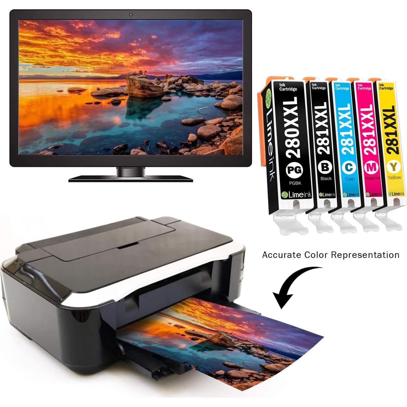 Cartuchos de tinta Limeink compatibles Canon 280 281 5pk