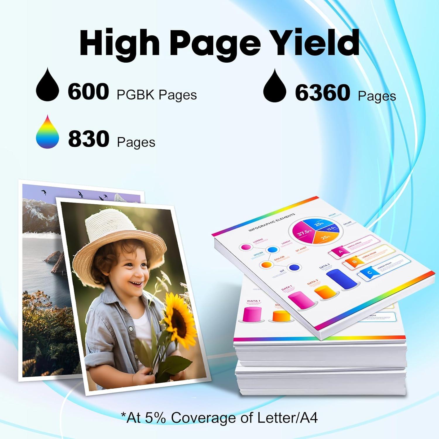 Cartucho de tinta Miss Deer para Canon 280 281 XXL - Paquete de 5