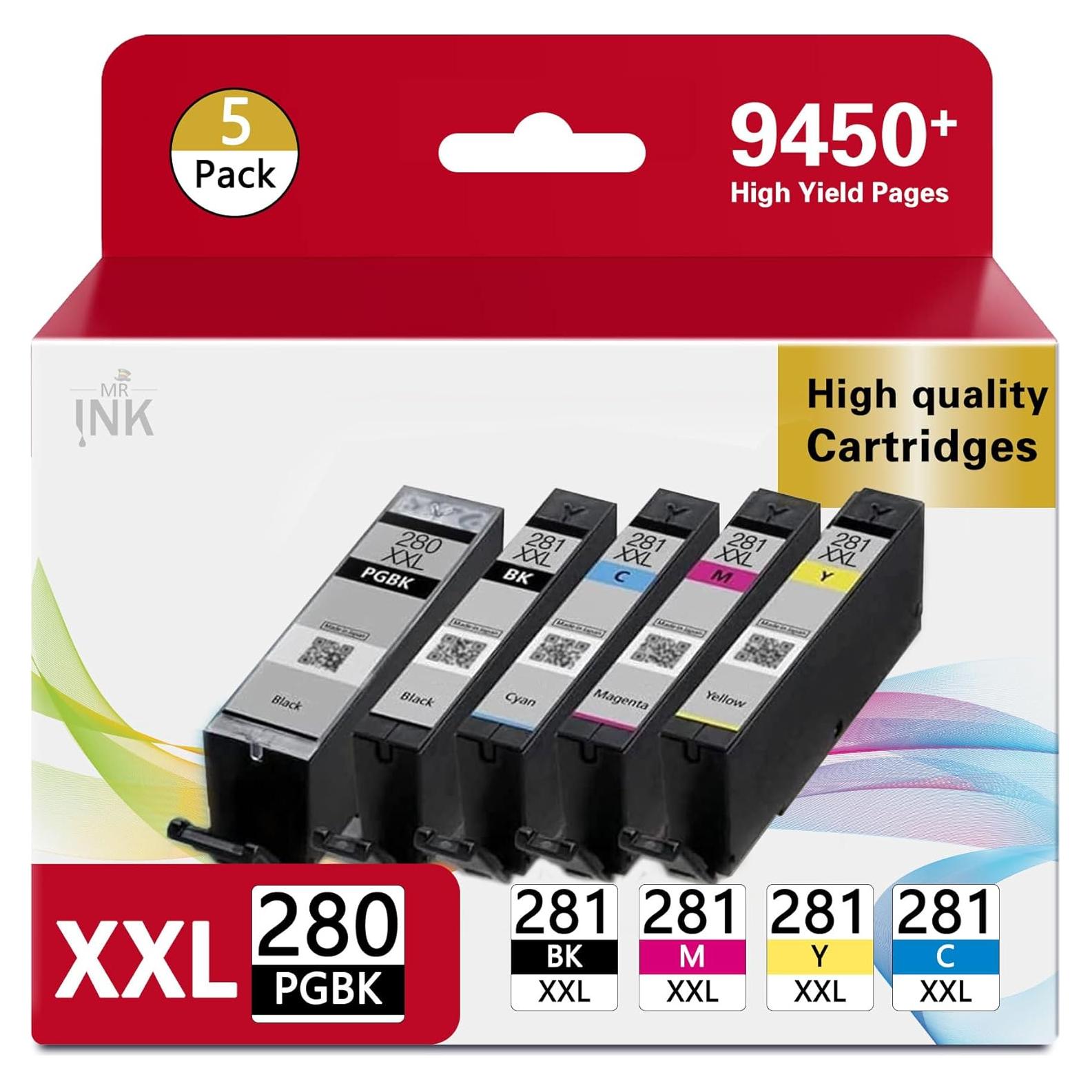 Cartucho de Tinta MR.INK PGI-280 XXL / CLI-281 XXL 5 Colores