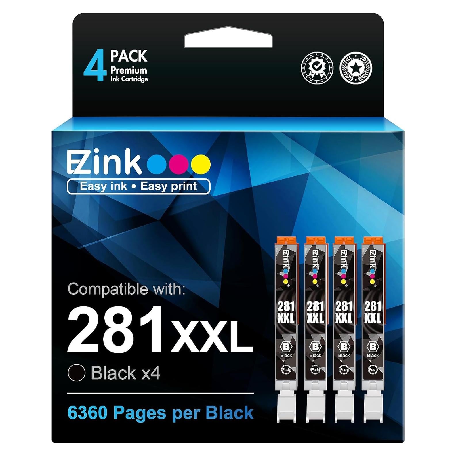 Cartucho de tinta E-Z Ink compatible Canon 281XXL 4 Negro