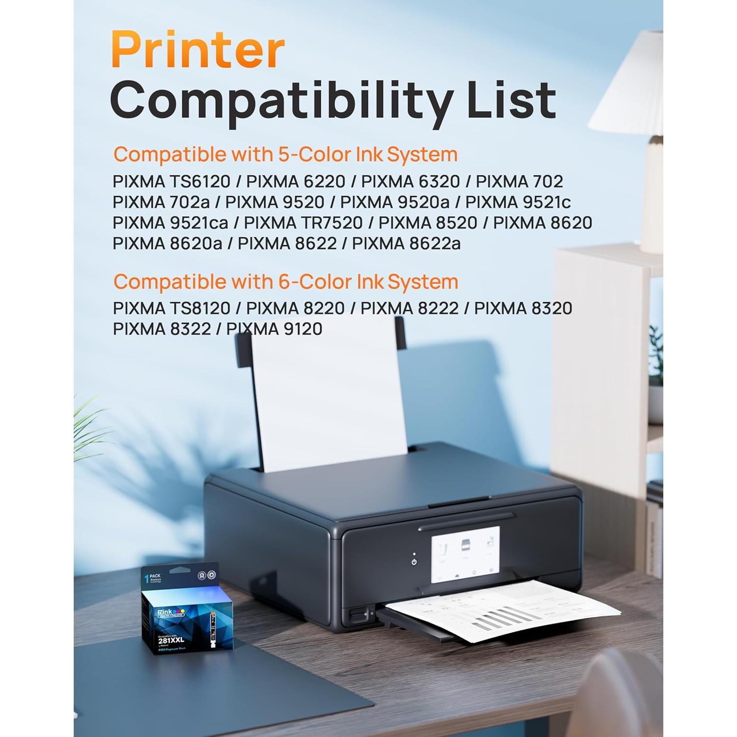 Cartucho de tinta E-Z Ink compatible Canon 281XXL 4 Negro