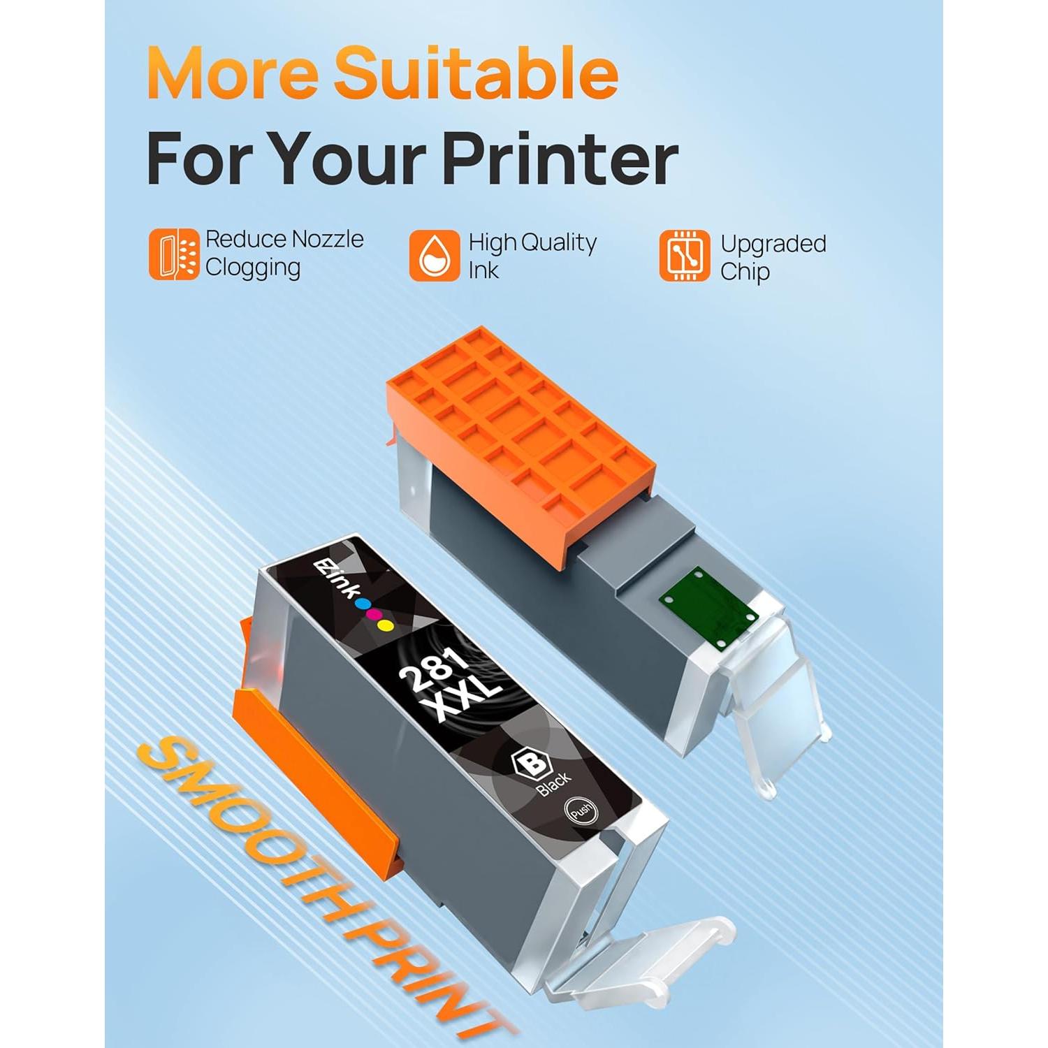 Cartucho de tinta E-Z Ink compatible Canon 281XXL 4 Negro