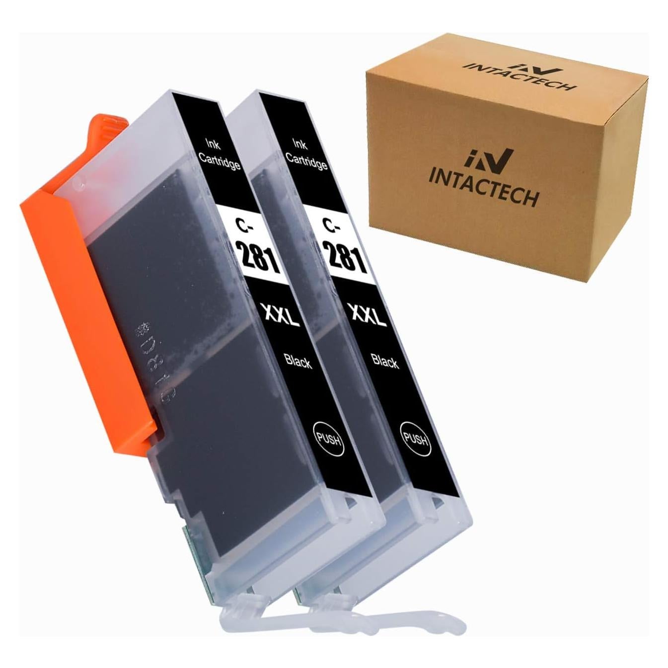 Cartuchos de tinta compatibles Intactech CLI-281XXL Negro 2-Pack