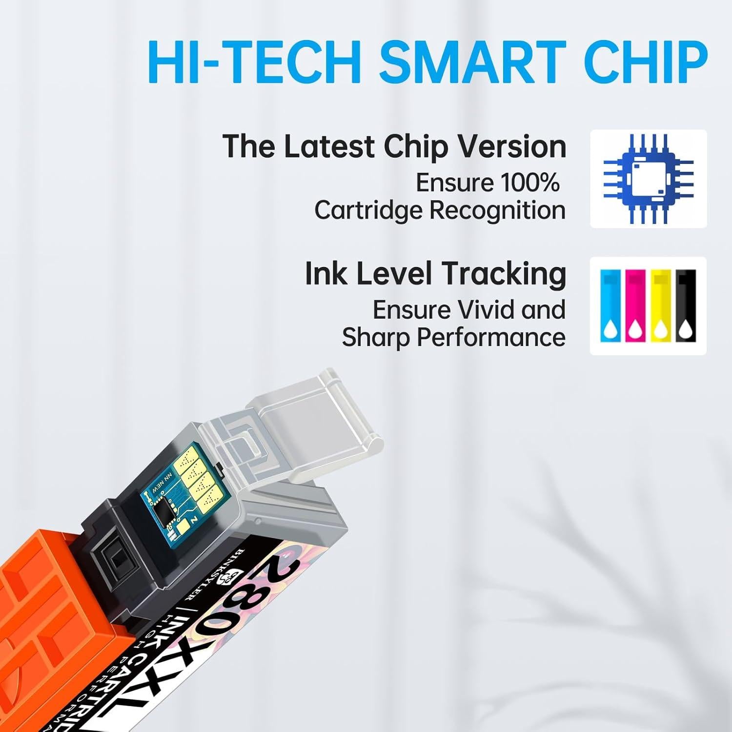 Cartuchos de Tinta Negra BINKSYLER 280 XXL PGBK Paquete de 5