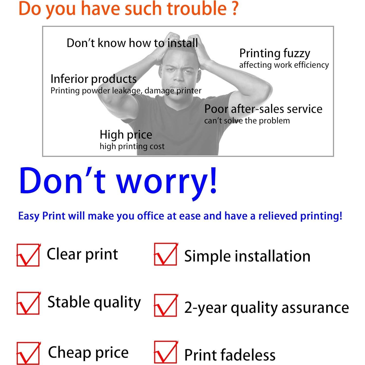 Cartuchos de Tinta Reemplazo EASYPRINT PGI-280XXL CLI-281XXL 5 Piezas