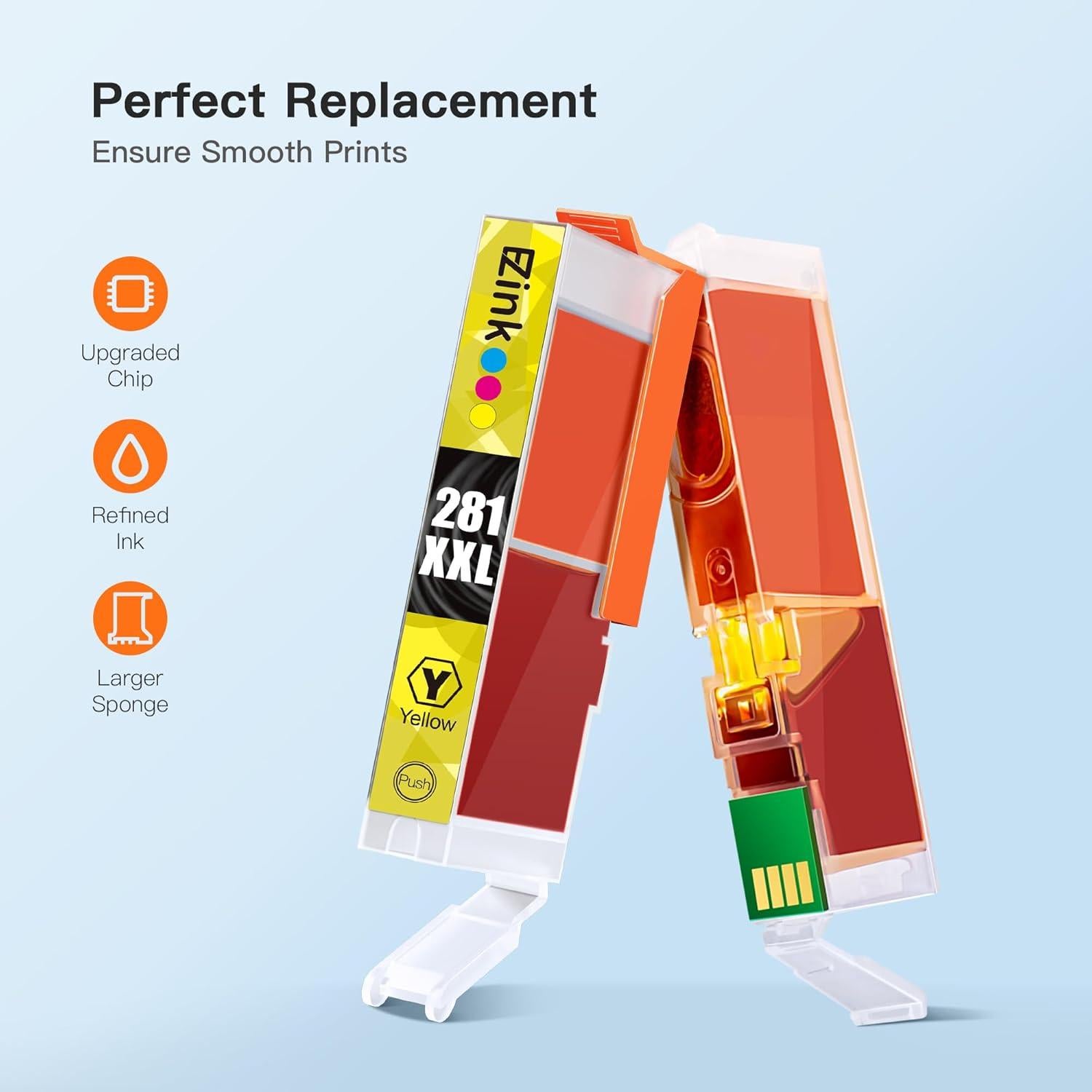 Cartuchos de tinta E-Z Ink CLI-281XXL para Canon - 3 unidades