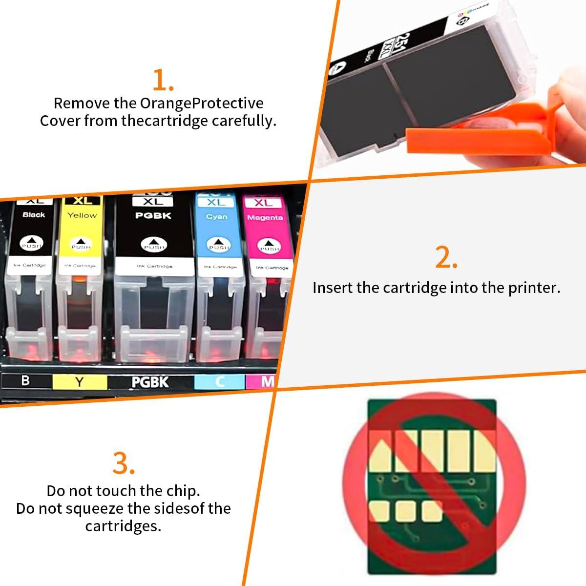 Cartuchos de Tinta Compatible Yellumyn 280 281 XXL - Paquete de 5