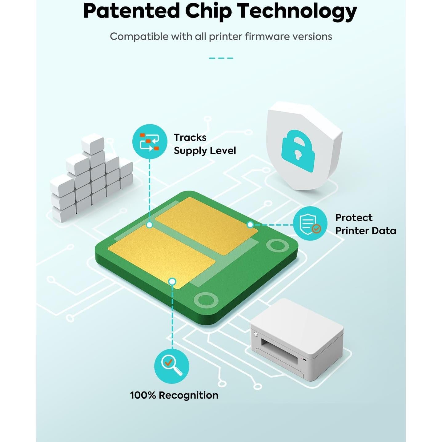 Cartuchos de Tinta TESEN PGI-280XXL CLI-281XXL Juego de 7 Colores