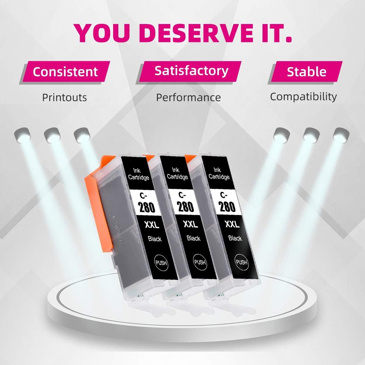 Cartuchos de Tinta Negra Compatible Intactech PGI-280XXL para Canon