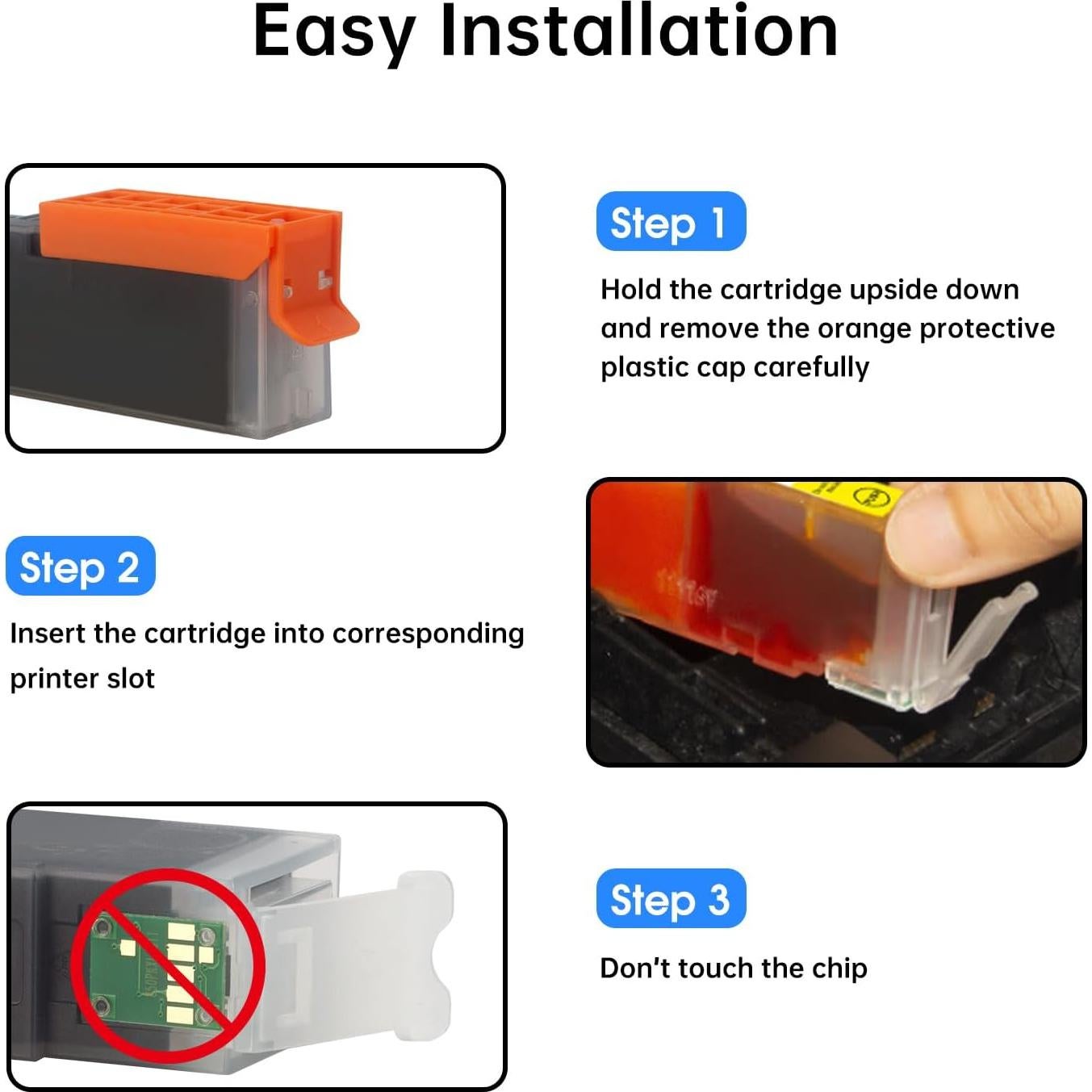 Cartuchos de Tinta Compatible Canon PGI-280XXL CLI-281XXL - Paquete de 5
