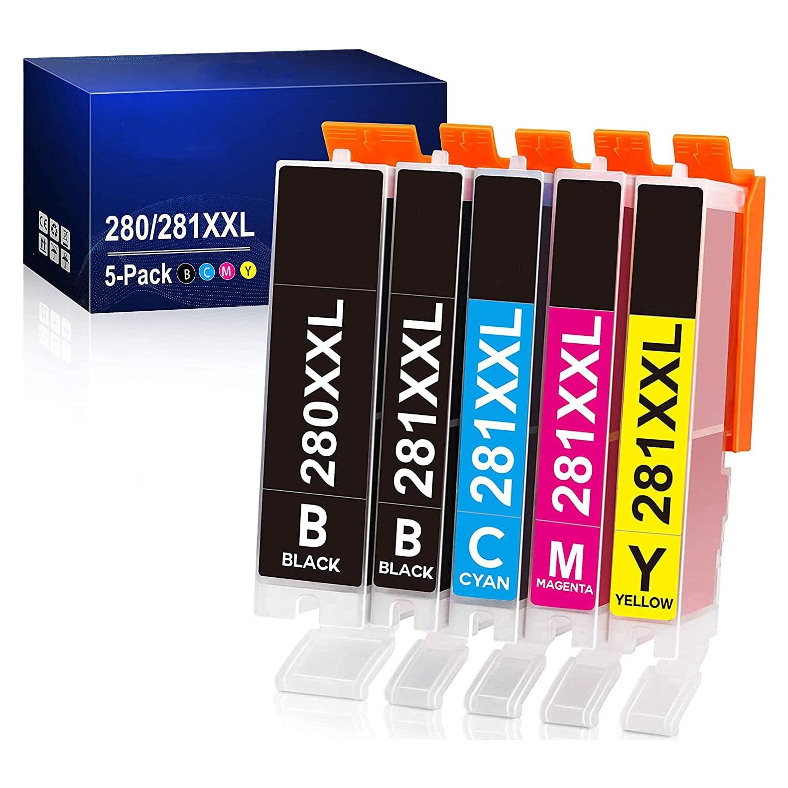 Cartuchos de Tinta XINSIN Compatibles Canon 280 281 - 5 Colores