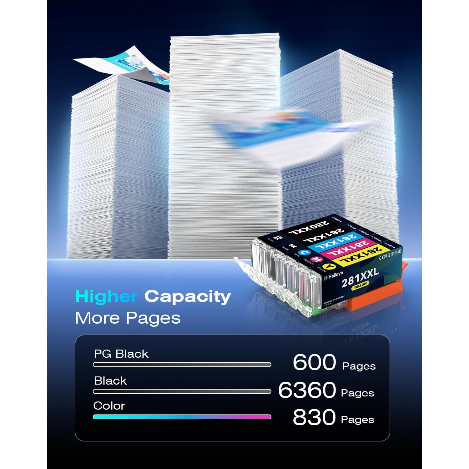 Cartucho de tinta compatible PGI-280XXL para Canon - 5 unidades