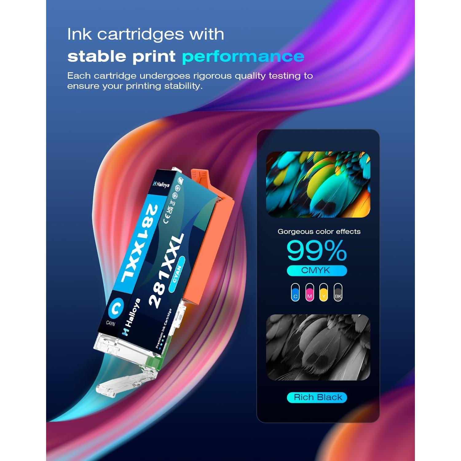 Cartucho de tinta compatible PGI-280XXL para Canon - 5 unidades