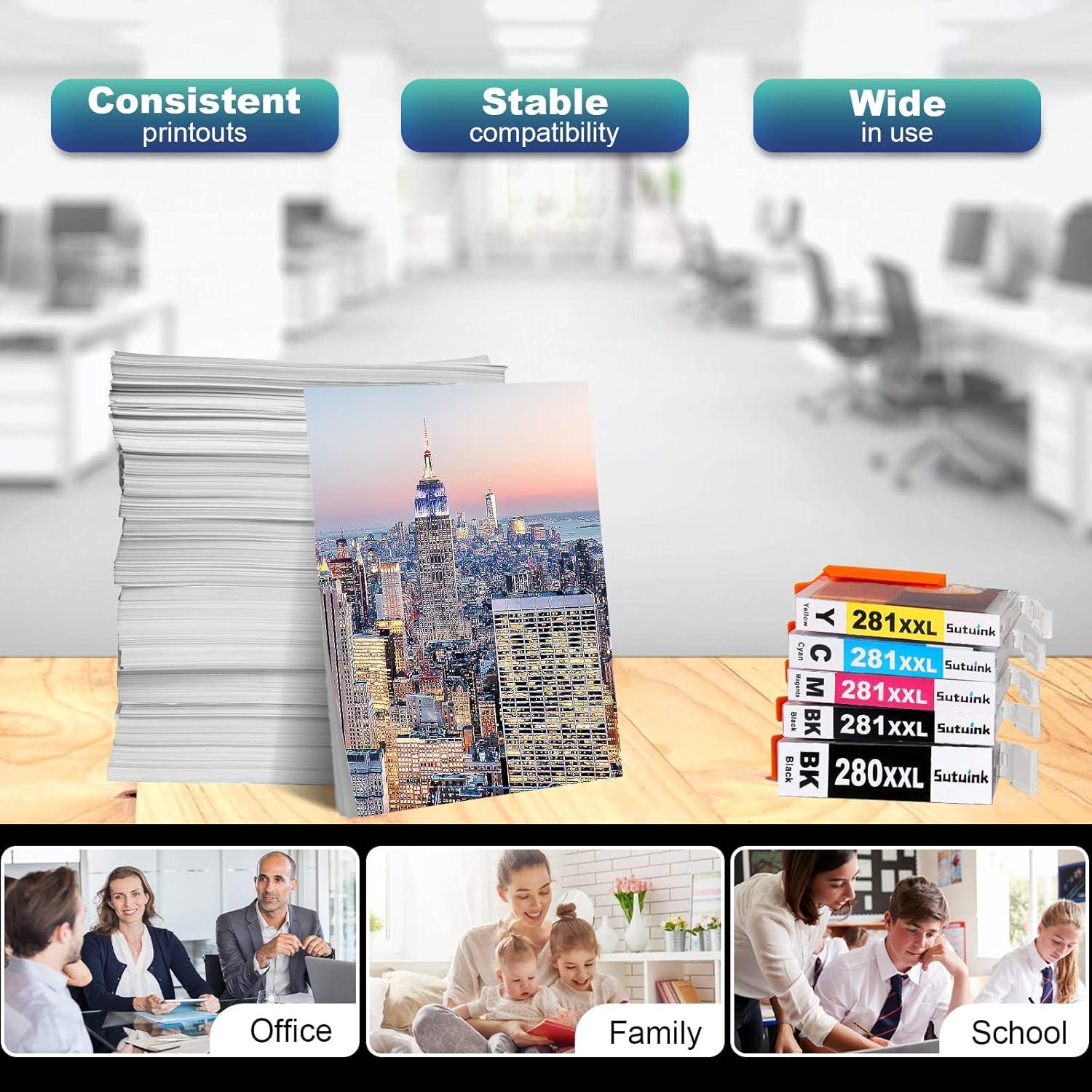 Cartucho de tinta Sutuink PGI-280XXL CLI-281XXL 5 unidades