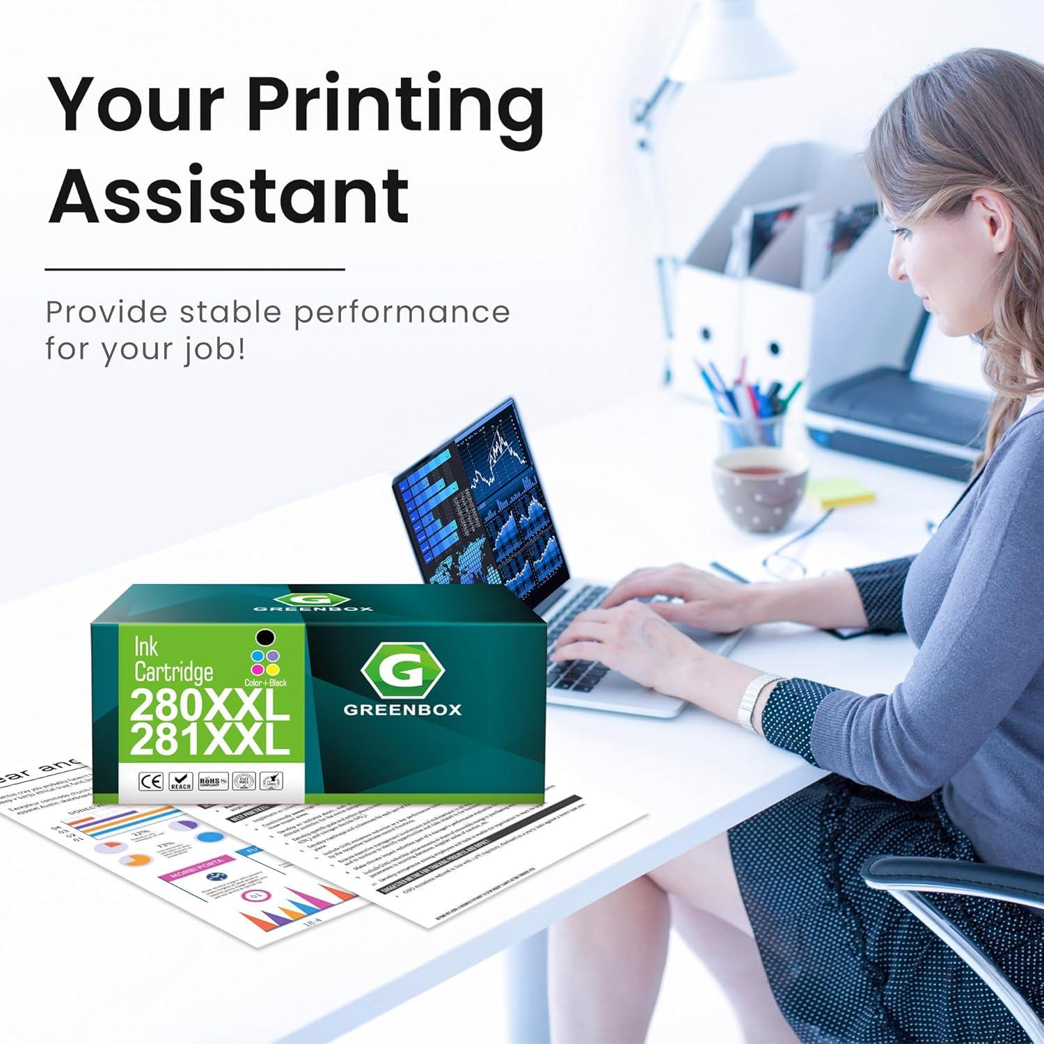 Cartucho de Tinta Compatible GREENBOX para Canon 280 281 XXL