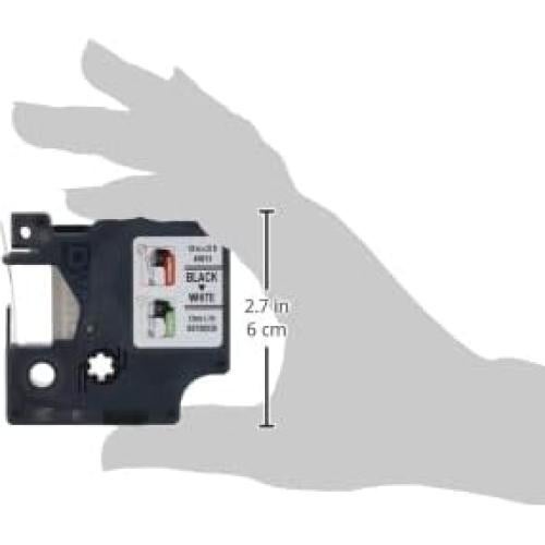 Etiquetas DYMO D1 12mm x 7m Autoadhesivas Negra sobre Blanco