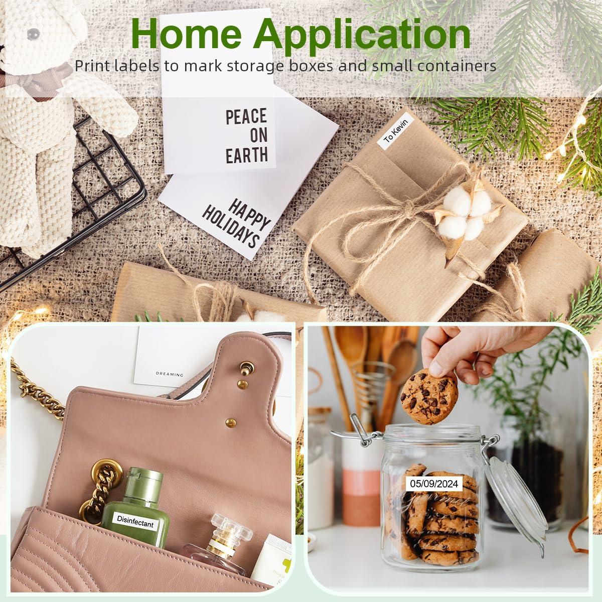 Cinta de Recarga Labelife para Etiquetadora DYMO LetraTag 12mm x 4m - 6 Pack