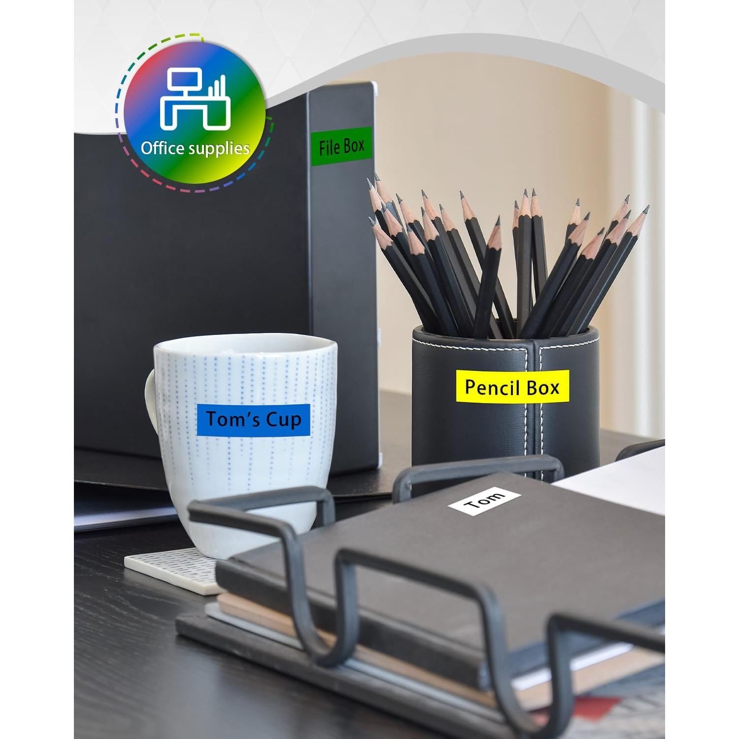 Cinta de Etiqueta Anycolor Dymo D1 6-Pack 12mm x 7m