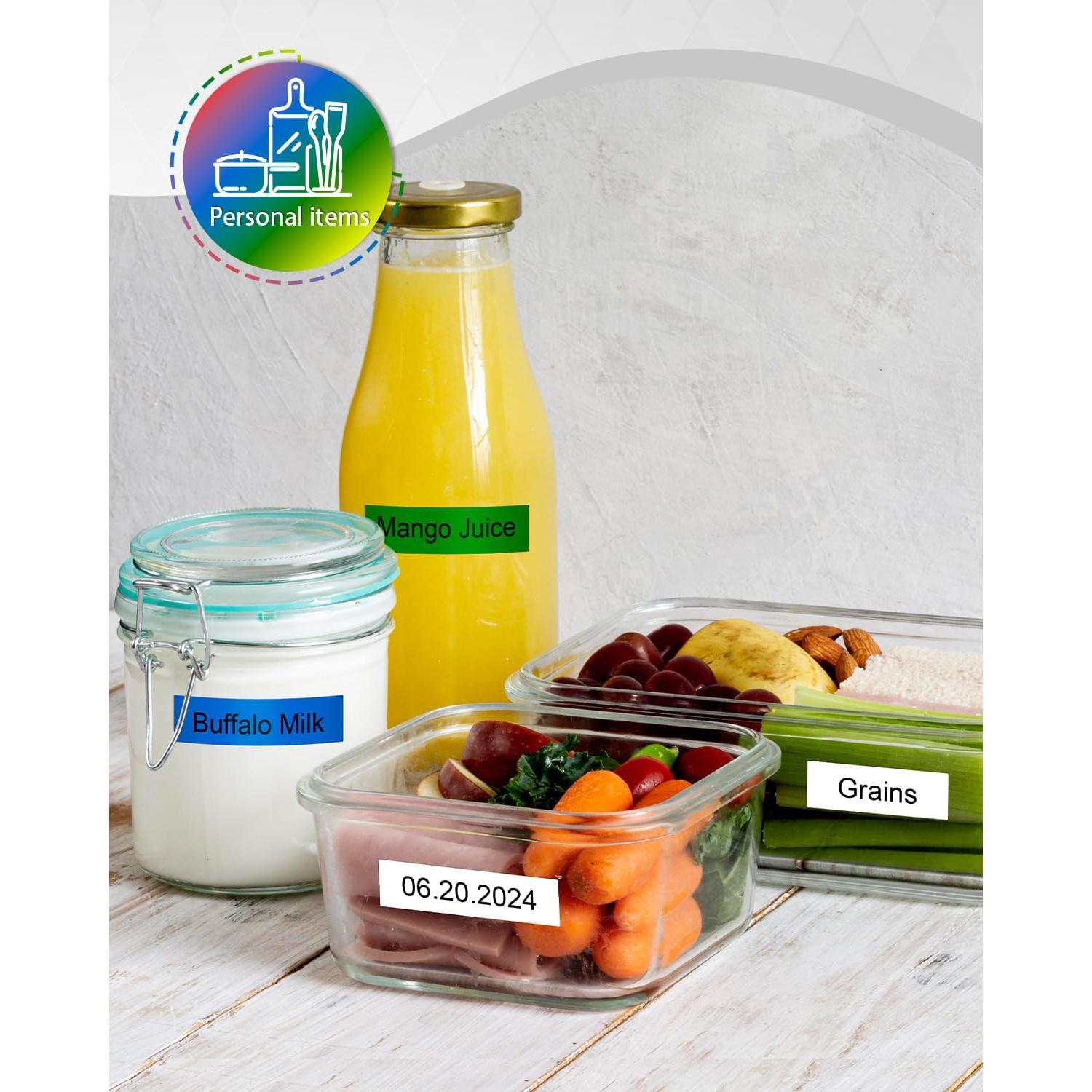 Cinta de Etiqueta Anycolor Dymo D1 6-Pack 12mm x 7m