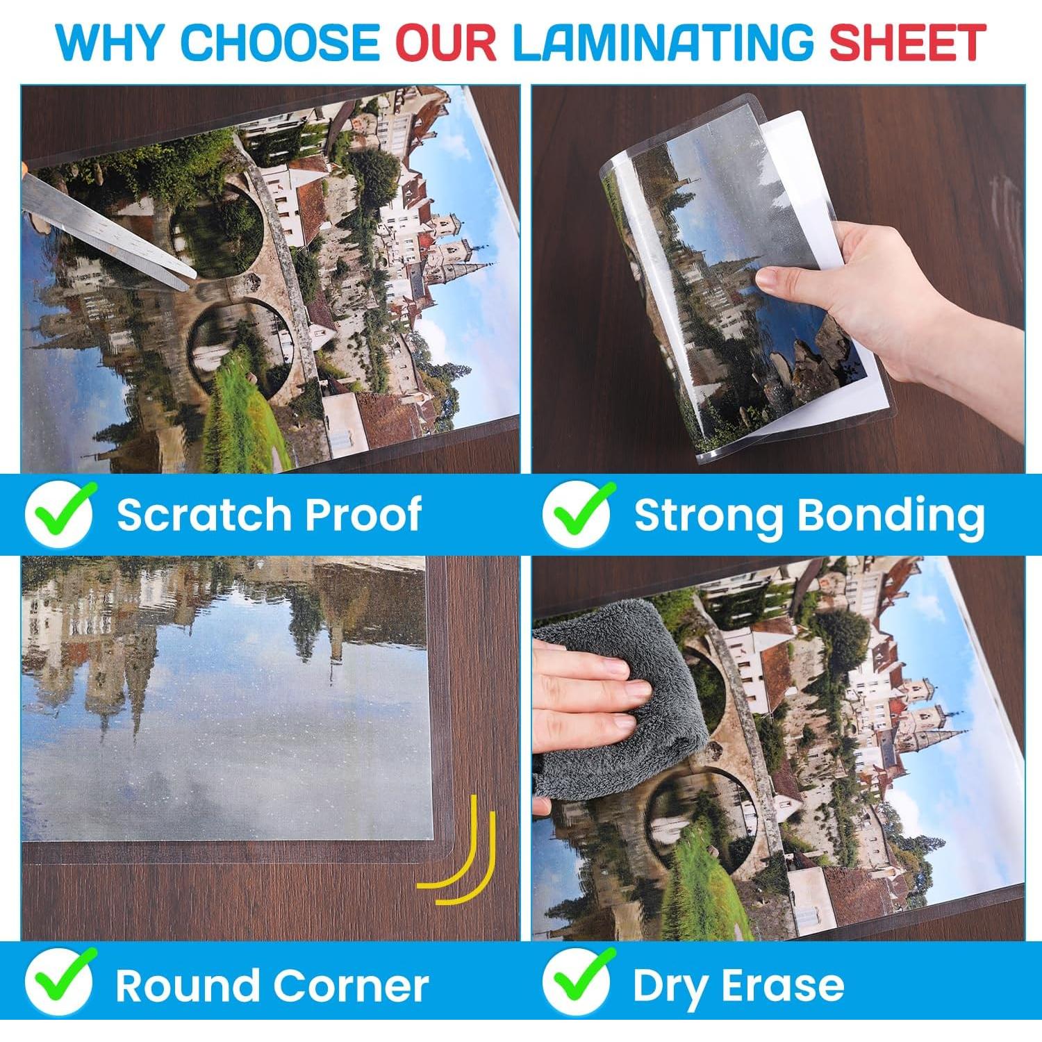 Hojas de Laminado CAREGY 200 Paquete 3 Mil 29.21 x 44.45 cm