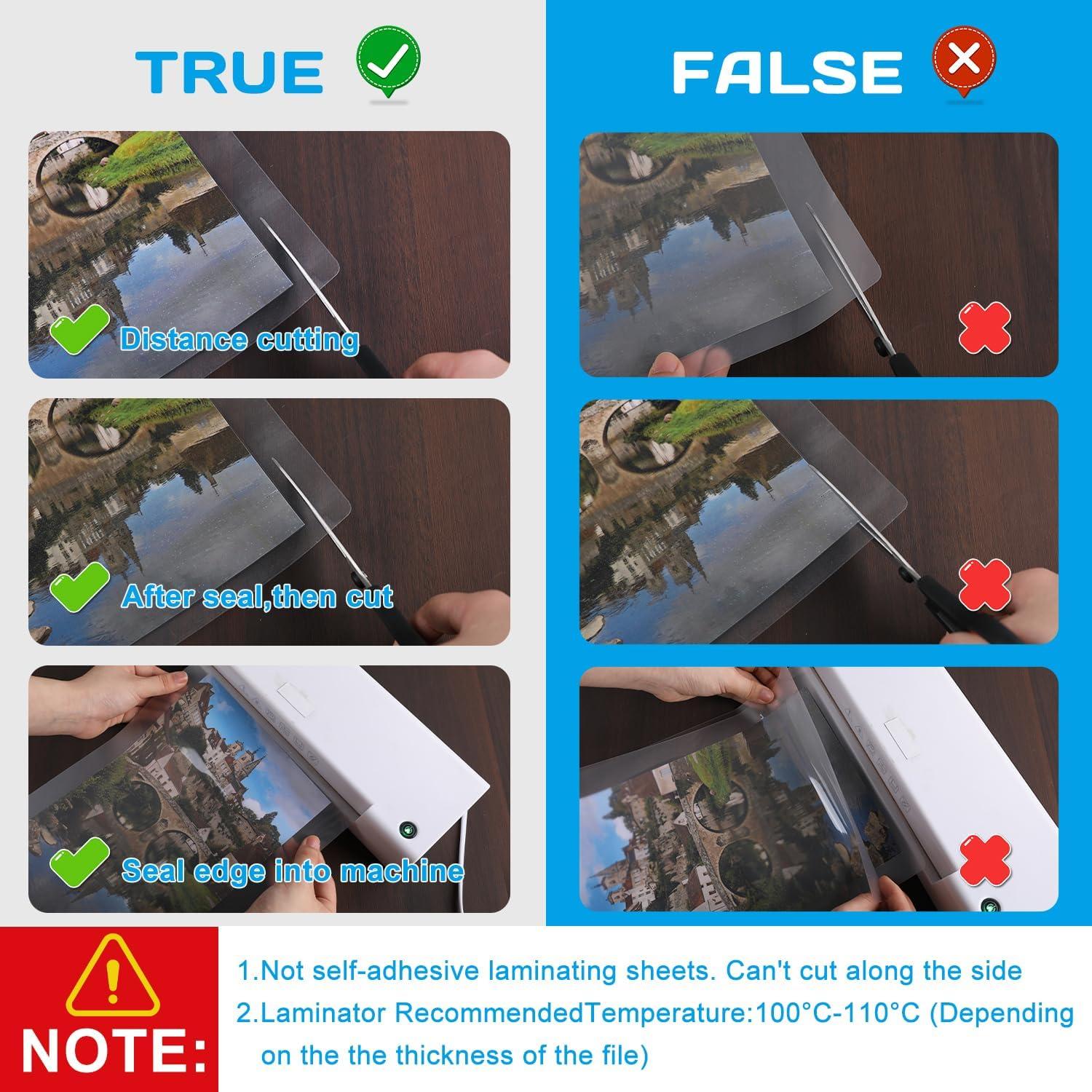 Hojas de Laminado CAREGY 200 Paquete 3 Mil 29.21 x 44.45 cm