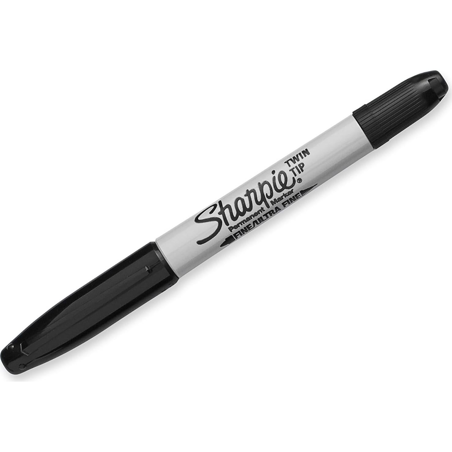 Marcadores Permanentes Sharpie Punta Doble Negro 4 Unidades