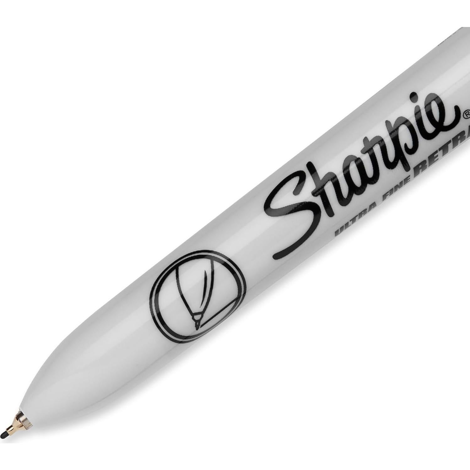 Marcadores Permanentes Retráctiles Sharpie Ultra Fina Negro 3 Unidades