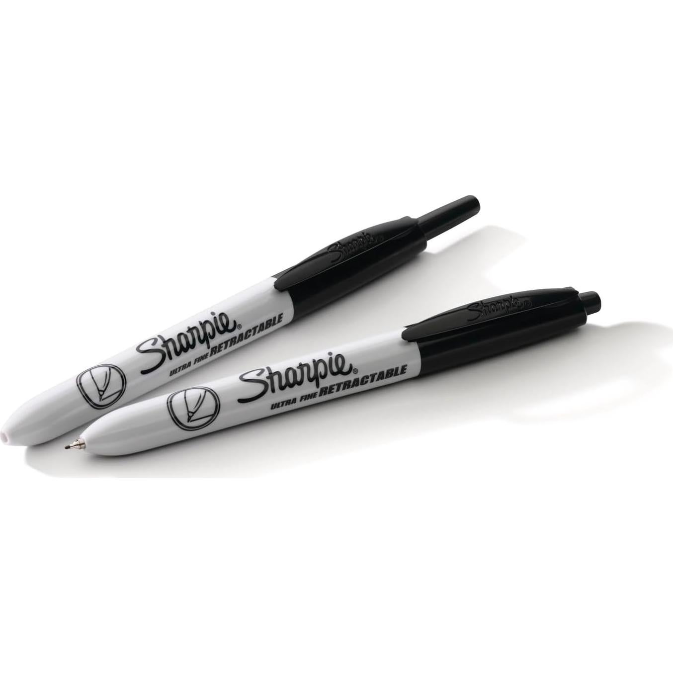 Marcadores Permanentes Retráctiles Sharpie Ultra Fina Negro 3 Unidades