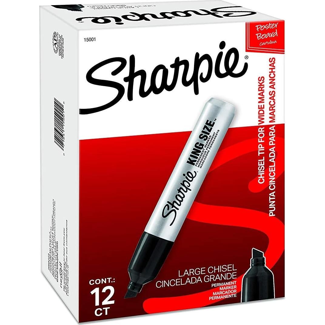 Marcadores Permanentes Sharpie Pro Chisel Negro 24 Unidades