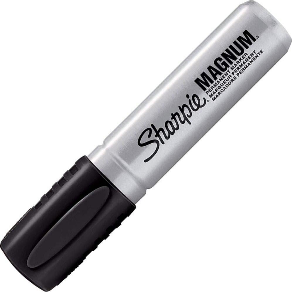 Marcador Permanente Sharpie 44001 Chisel Extra Ancha Negro - Paquete de 4