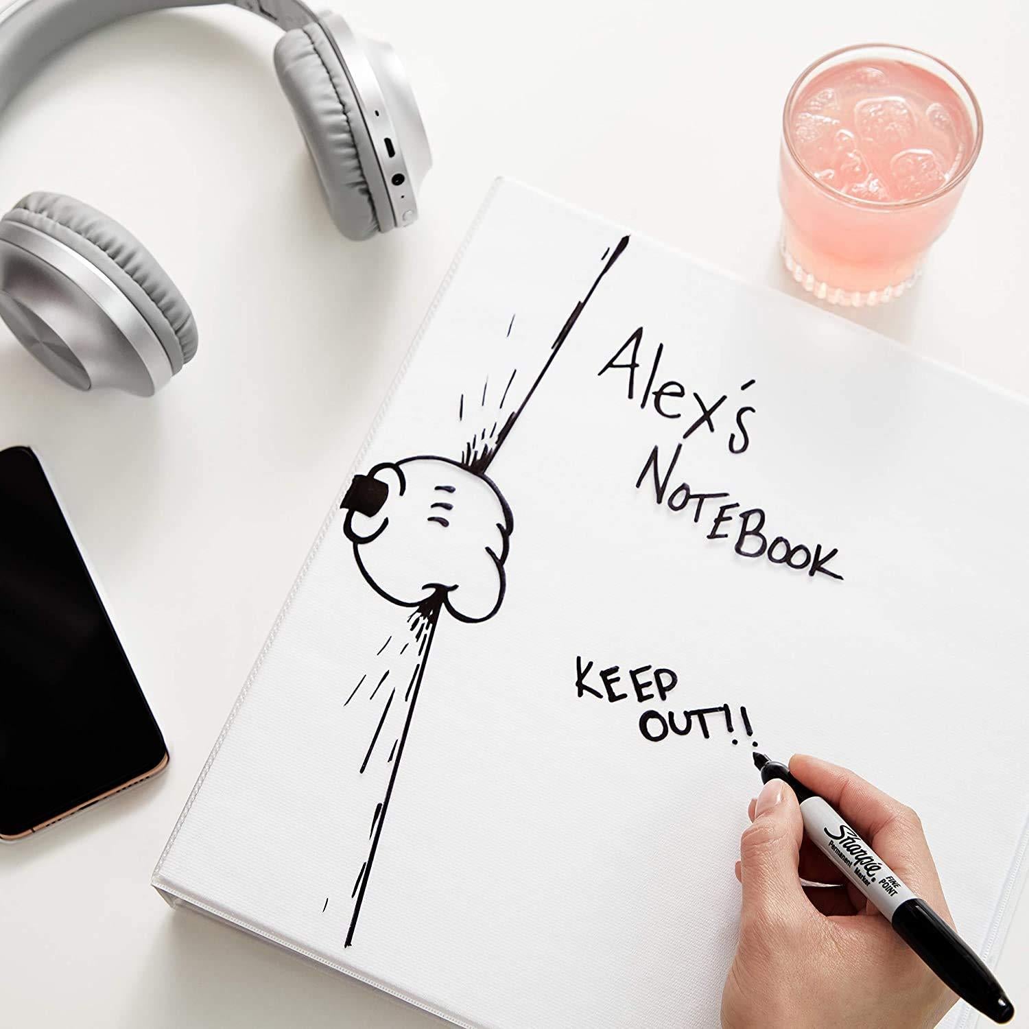 Marcadores Permanentes Punta Fina Sharpie 24 Unidades Negro