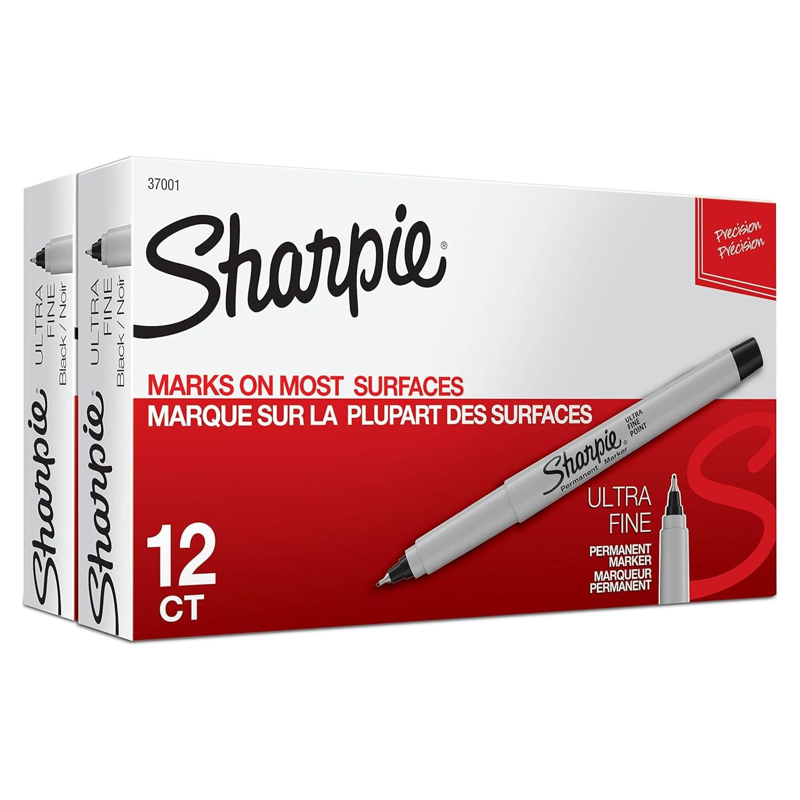 Marcadores Permanentes Sharpie Ultra Fina Negros 24 Unidades
