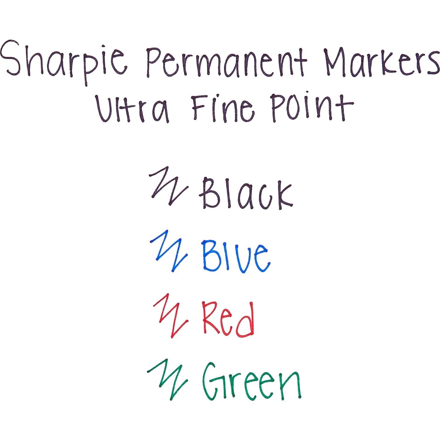 Marcadores Permanentes Sharpie Ultra Fina Negros 24 Unidades