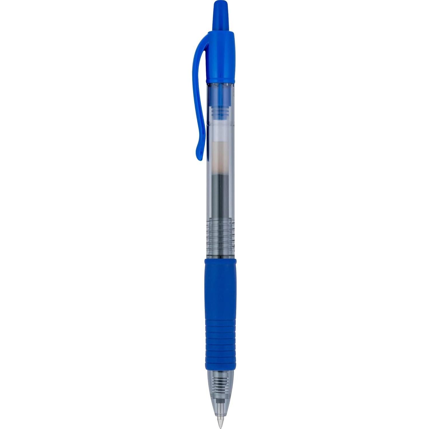 Bolígrafos de Gel Pilot G2, Punta Fina 0.7 mm, Azul, Paquete de 14