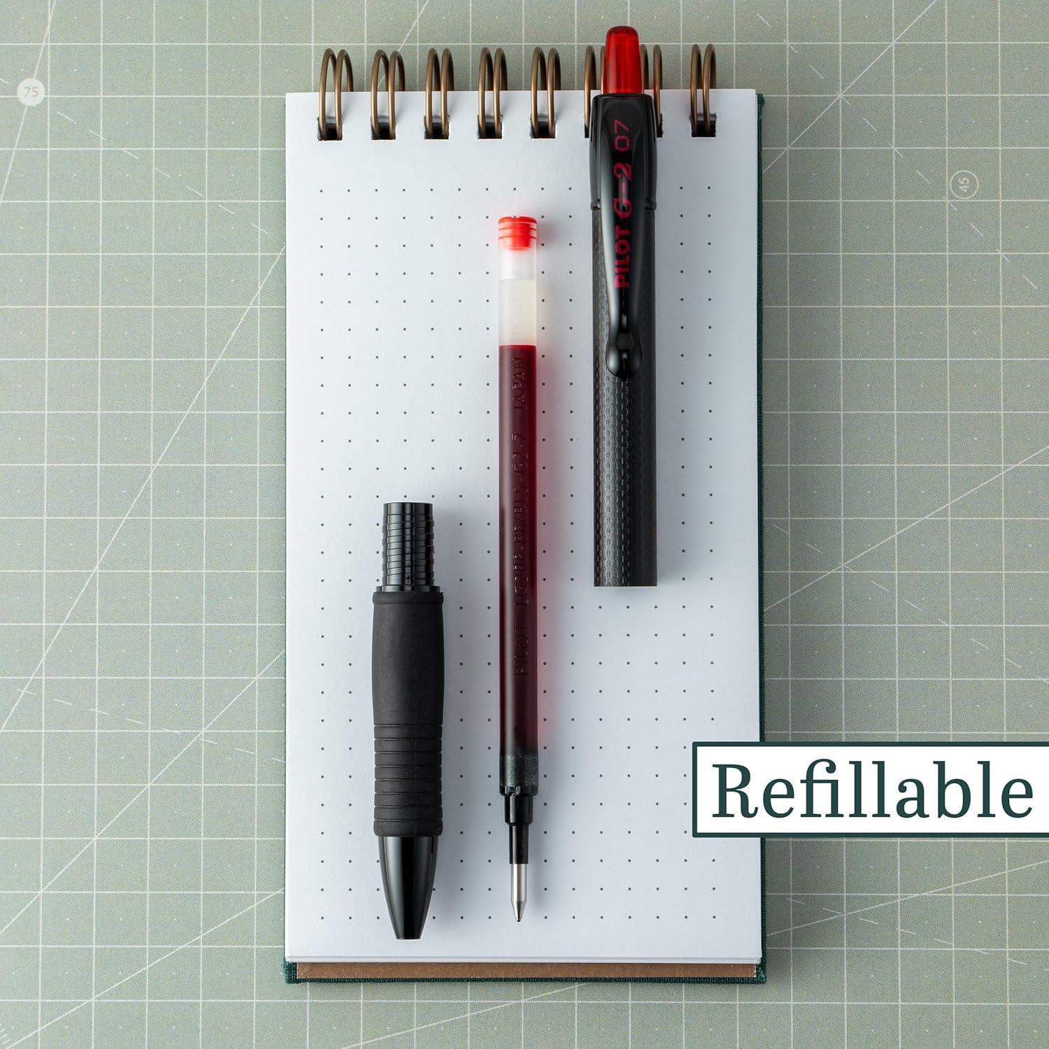 Bolígrafos de Gel Premium PILOT G2 Edge 8ct Punta Fina 0.7mm