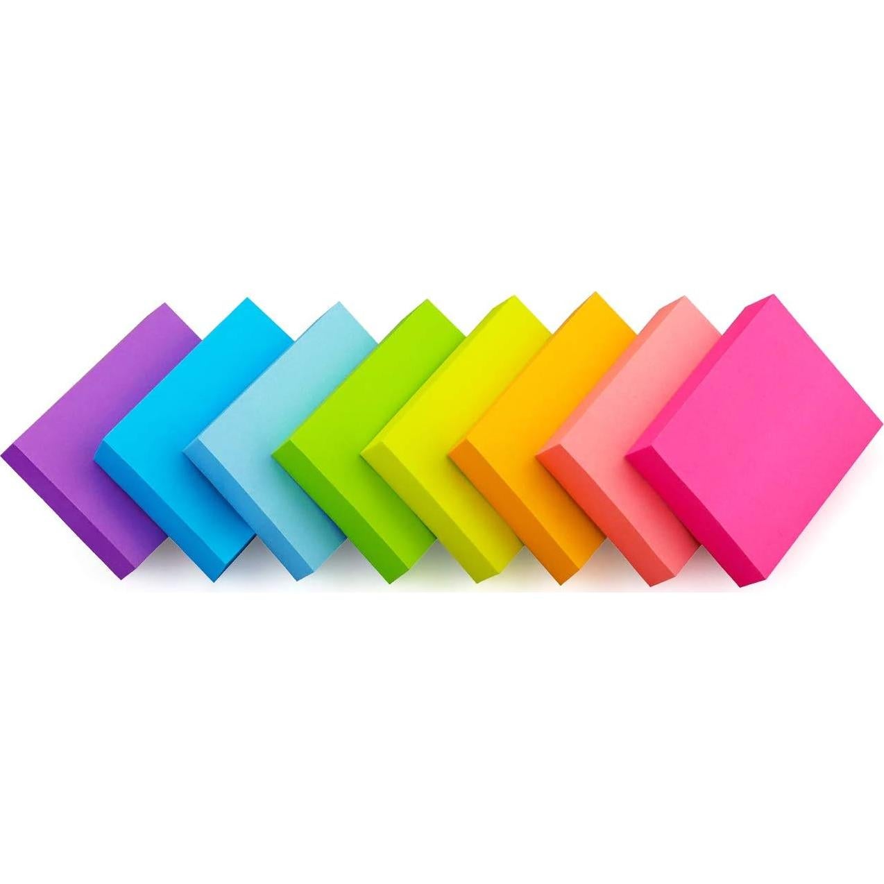 Notas Adhesivas Lobo Oriental 16 Pads 90 Hojas 8 Colores