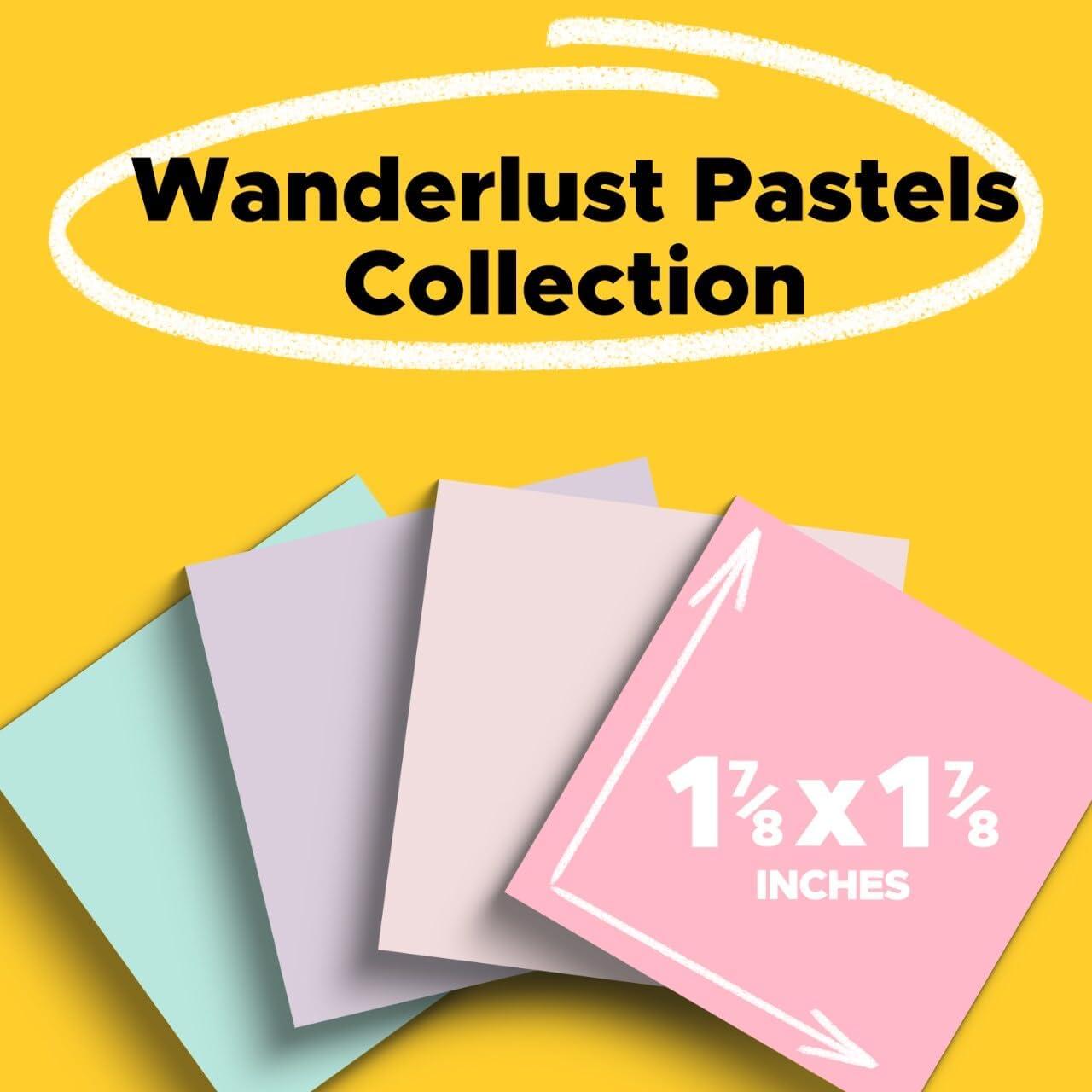 Notas Adhesivas Post-it Wanderlust 4.76 cm x 4.76 cm 18 Blocs