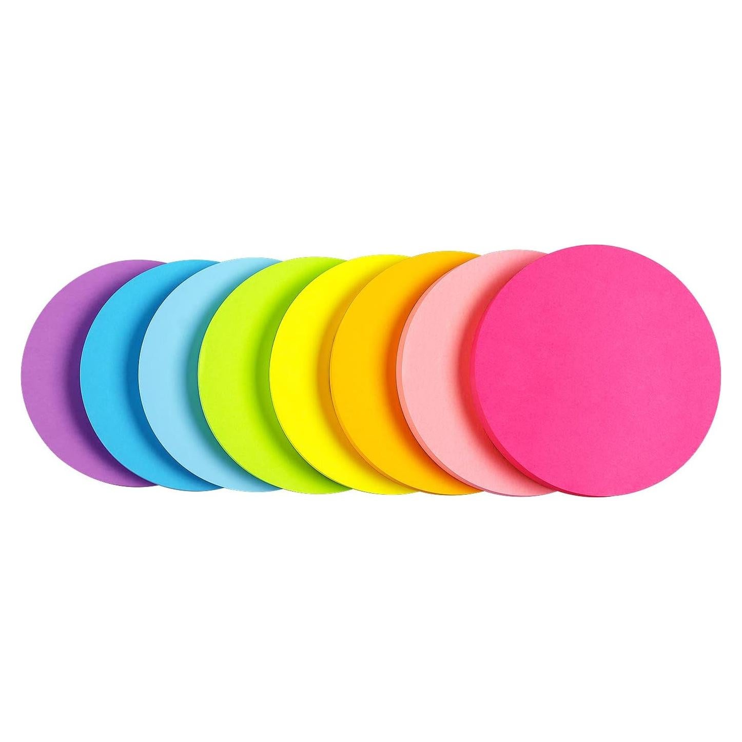 Notas Adhesivas Redondas SIMONA 8 Colores Brillantes 75 Hojas